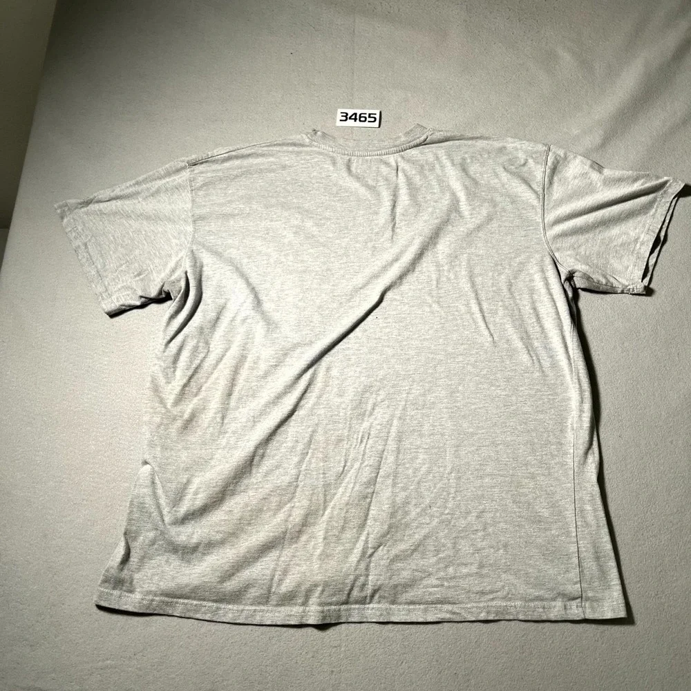 Champion T Shirt Mens 3XL Gray Graphic Logo Short Sleeve Crew Neck Classic - Picture 2 of 5